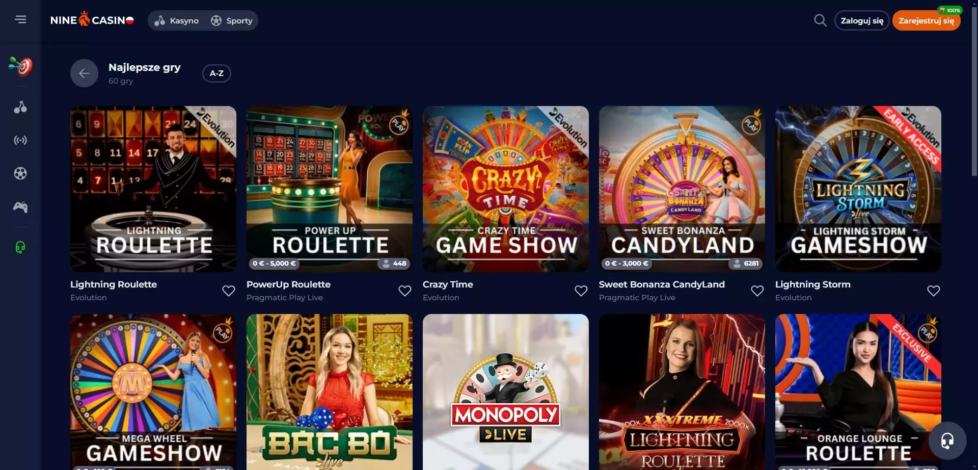 nine casino android TOC