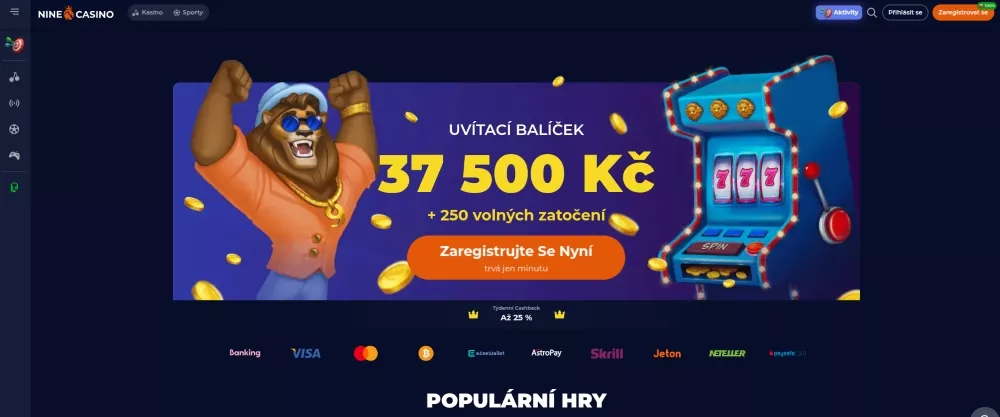 ZÍSKEJ BONUS - nine casino bonus bez vkladu - NineCasino | 3
