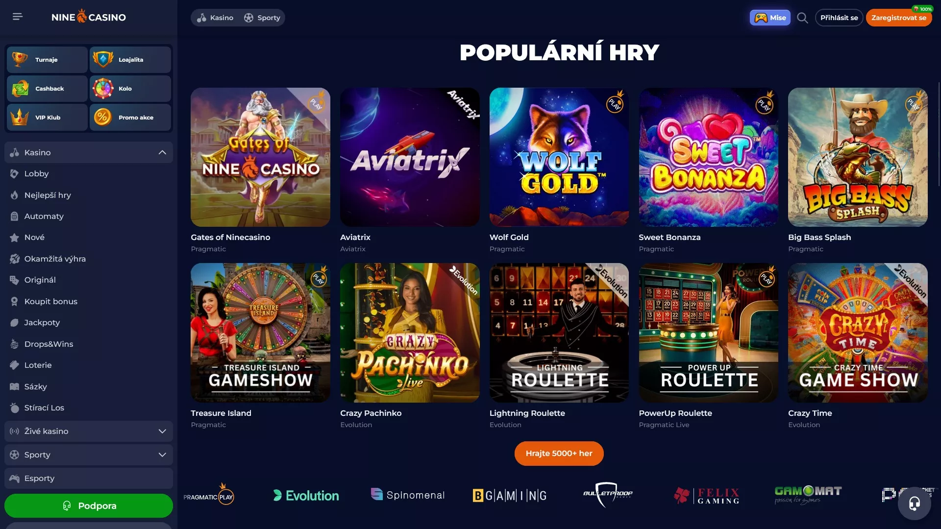 ZÍSKEJ BONUS - nine casino bonus bez vkladu - NineCasino | 9